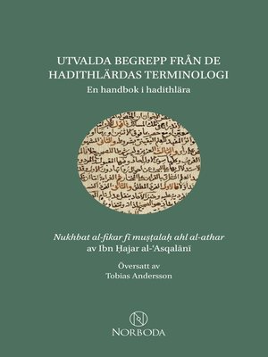 cover image of Utvalda begrepp från de hadithlärdas terminologi